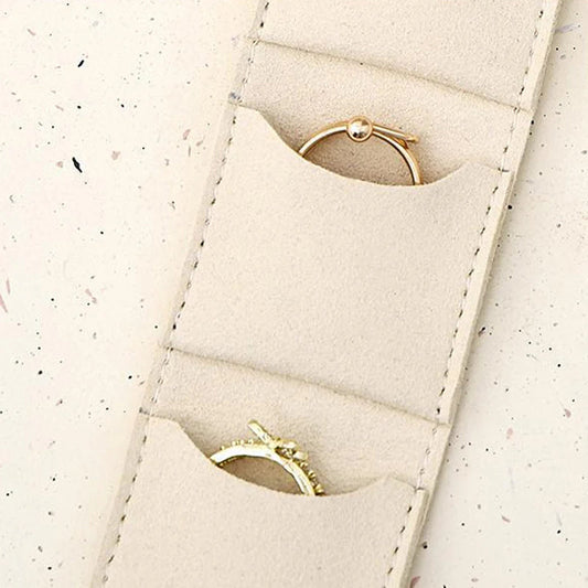 💎Zložljiv žametni organizator za nakit – kompakten, eleganten in potovalno prijazen dizajn z varnim zapiranjem na pritisk