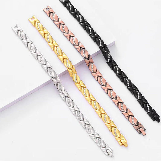 ✨ Elegantna Magnetna Zapestnica – Naravni Vzor + Nastavljiva Dolžina + Moda! 🧲