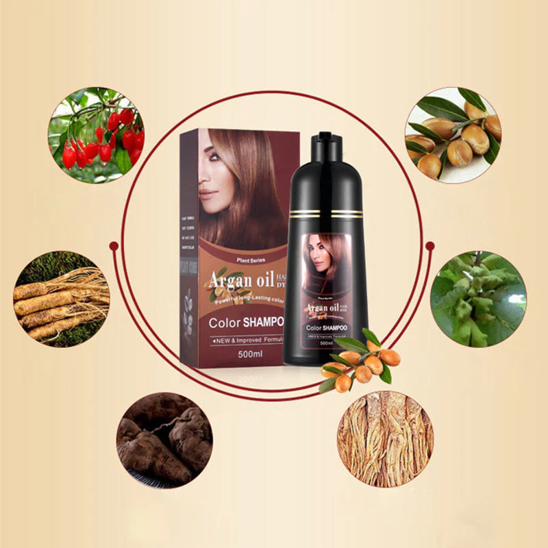 💇‍♀️ Spremenite barvo las v 20 minutah doma – brez salona in brez poškodb! ✨ (2v1 barva + šampon!)