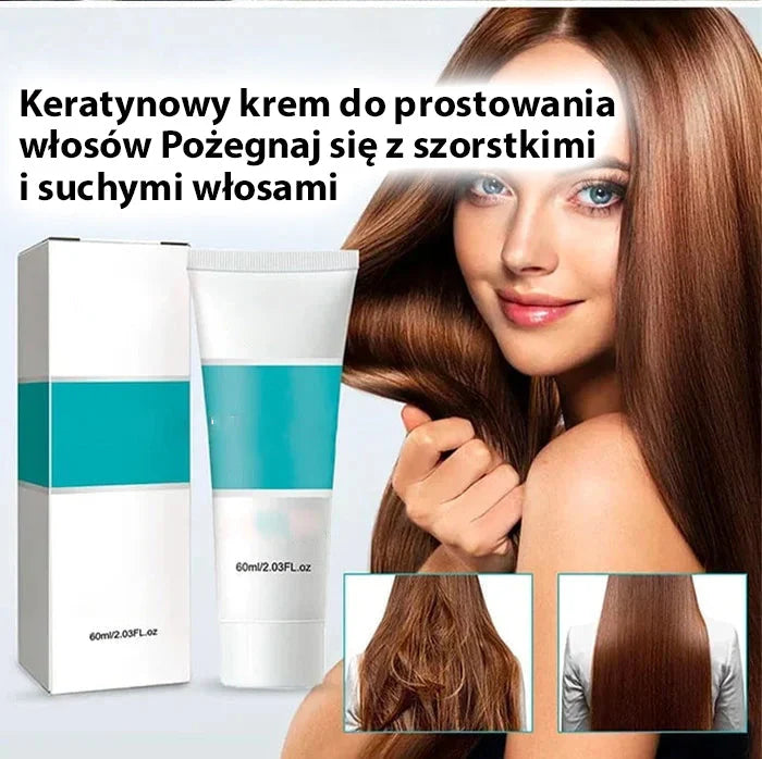 ✨Krema za ravnanje las s keratinom