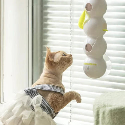 【😺 Učinkovito odpravlja dolgčas in stres pri vaši mački ter tako zabava vašega ljubljenčka.】Interaktivna električna mačja igrača gosenica