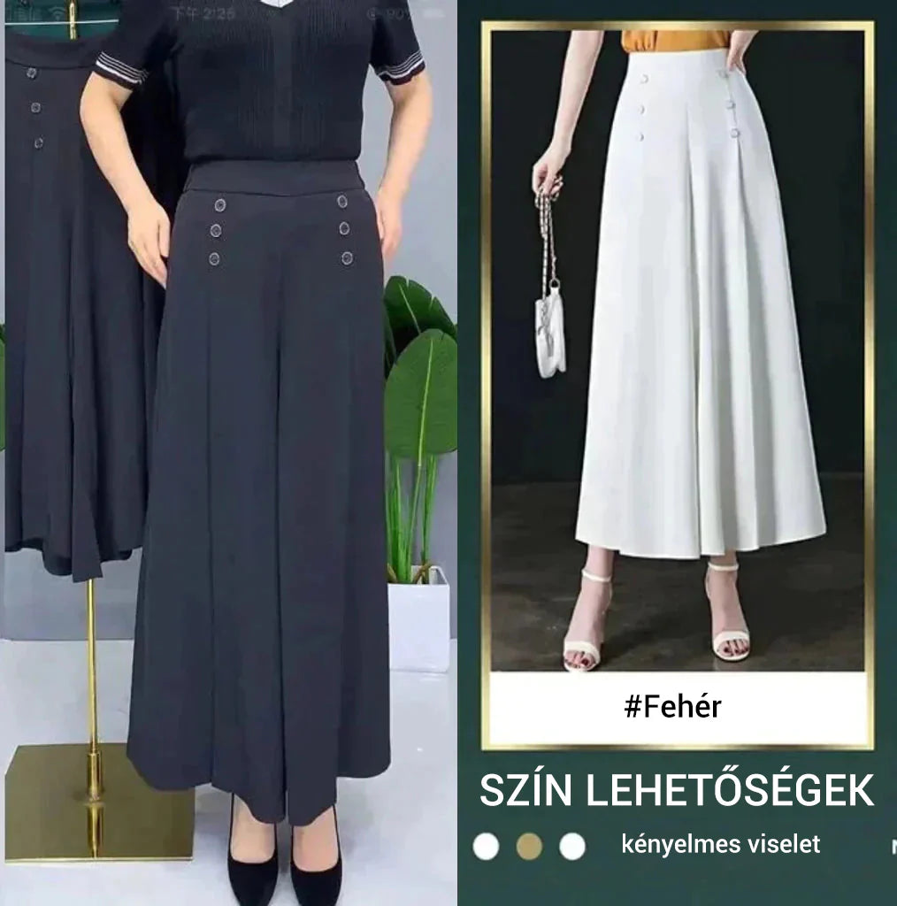 👖 Udobne široke hlače z naborki – Brez likanja, vedno elegantne!  🌿