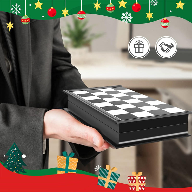 ♟️ Magnetni šah s zložljivo desko – igrajte kjerkoli! ✨