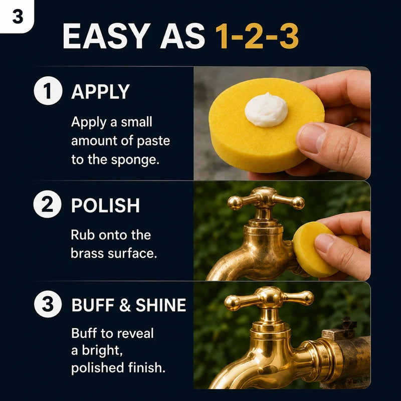 ✨ Pasta za poliranje medeninastih vrtnih ventilov!