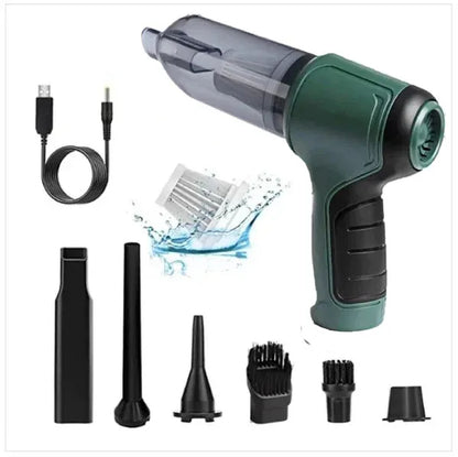 🧹Brezžični avtomobilski sesalnik in zračna črpalka 2 v 1 – močno sesanje, nizek hrup, polnilna, večnamenska zasnova