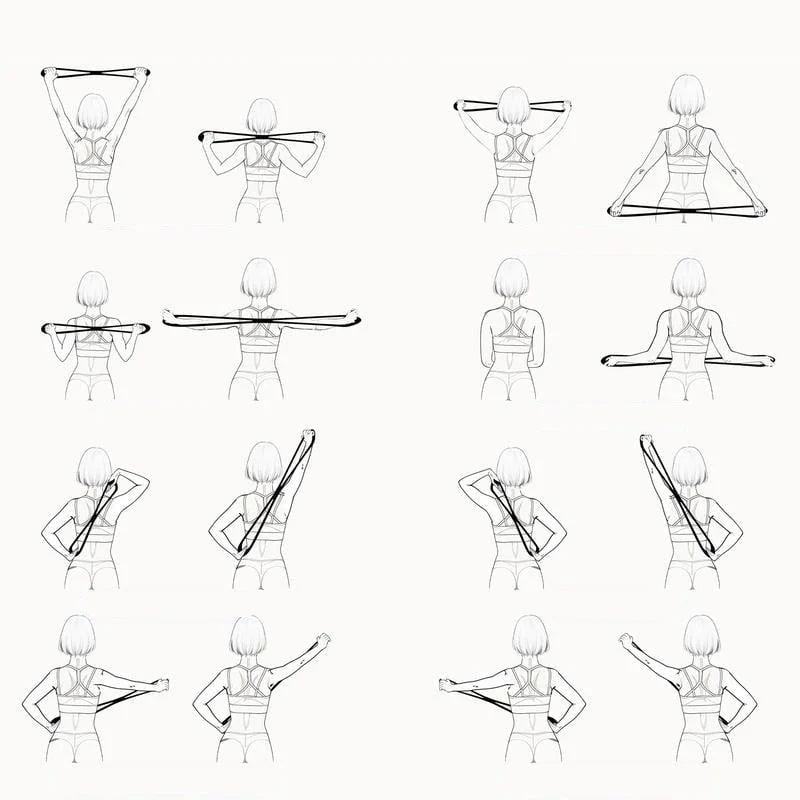 🔥 Uporni Trakovi Za Fitnes – Toniranje In Izboljšanje Držanja Brez Grenijev! 🧘