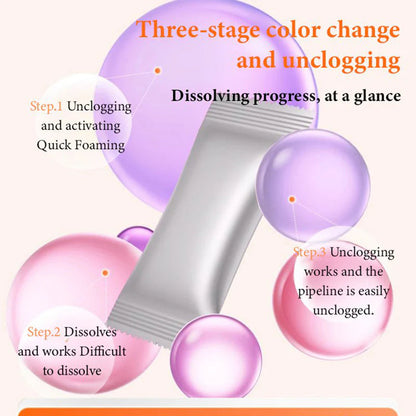 Večnamenski, učinkovit prašek za čiščenje odtokov proti zamašitvi