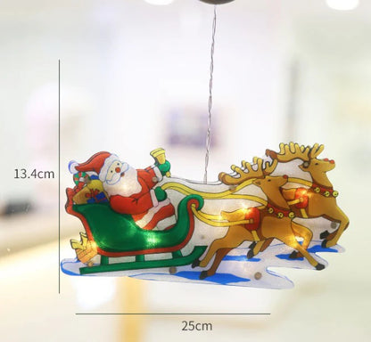 Obesite božične lučke na okna