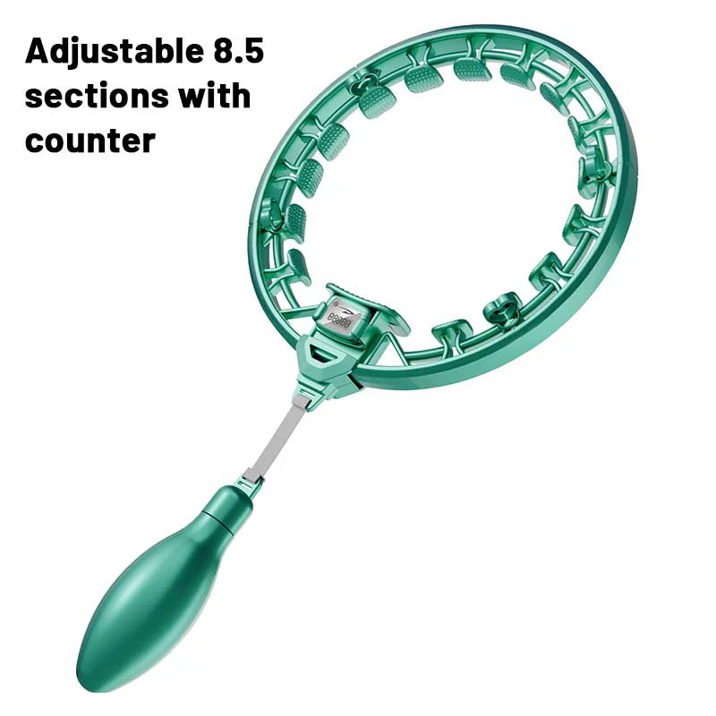 【🥰Idealna izbira za domači fitnes!】Pametni nastavljivi masažni obroč Hula Hoop