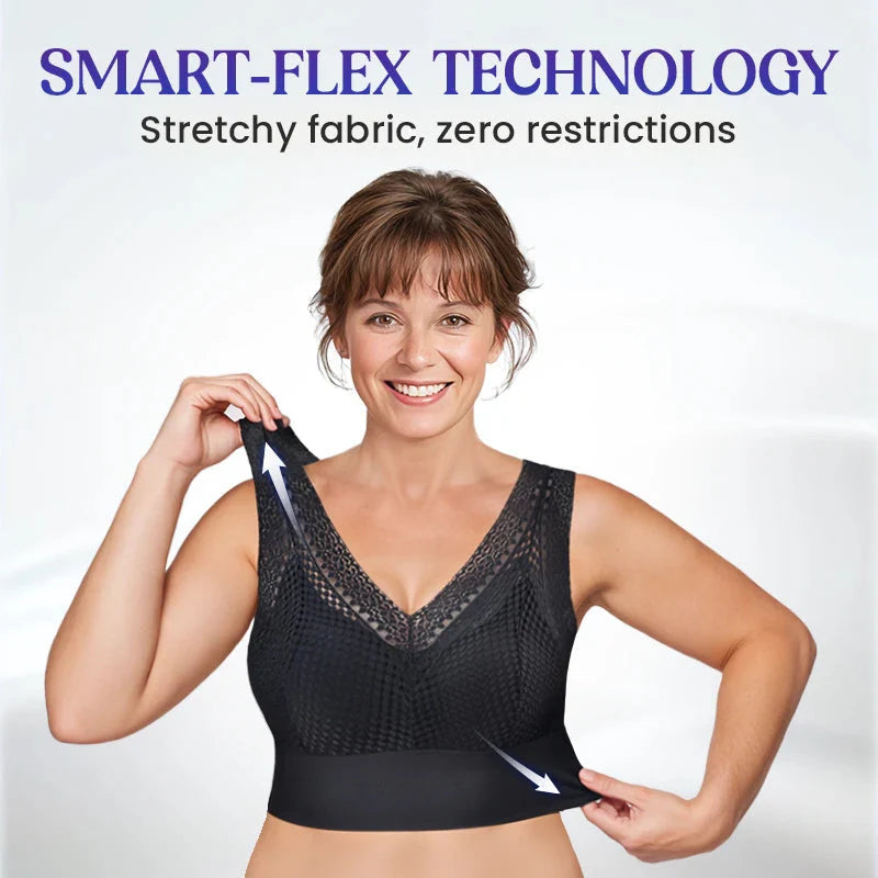 【1+1 brezplačno】Čipkasta brezšivna zračna majica z V-izrezom