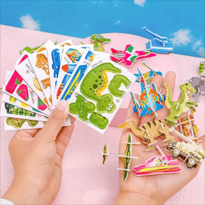 【🧩 Poslovite se od elektronskih izdelkov in si pridobite praktične spretnosti】Izobraževalne 3D risane uganke