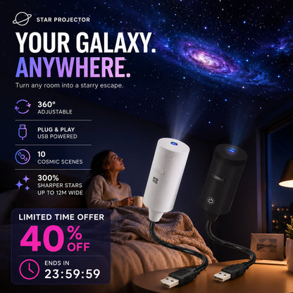 🌌 Varázsolja hálószobáját varázslatos galaxisgá! HD csillagvetítő a kikapcsolódáshoz