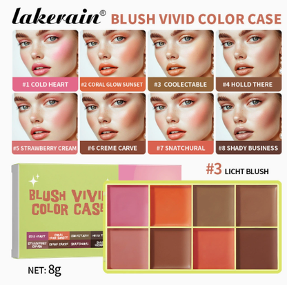 🌸 Paleta večbarvnih rdečil za lica – 8 odtenkov!