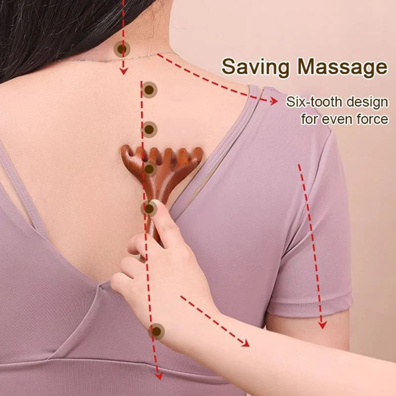 【🎁Več ko kupite, več popustov dobite】Šestrežni energijski masažni glavnik