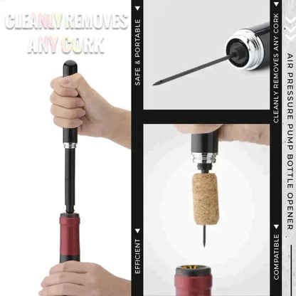 【🍷 Enostavno odpri vino brez muke zdaj! 😍】Odpirač za steklenice z zračno črpalko