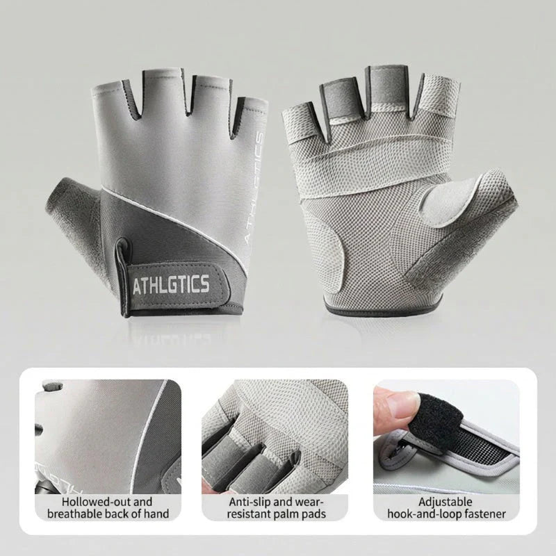 🧤 Légáteresztő, csúszásgátló fitneszkesztyű – Teljes tenyérvédelem, ergonómikus párnázás – Utánvéttel ✨