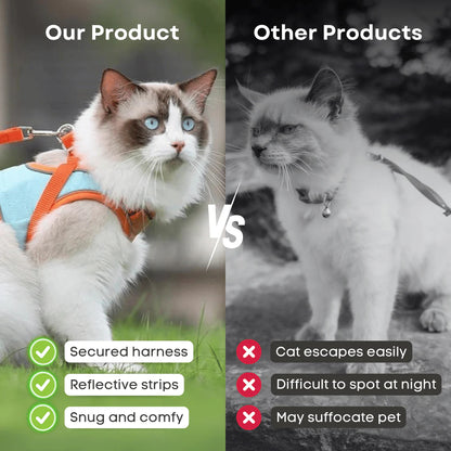 🐱 Mačji Oprsnik In Povodec – Varnost In Udobje Za Vaše Ljubljenčke! 🚶