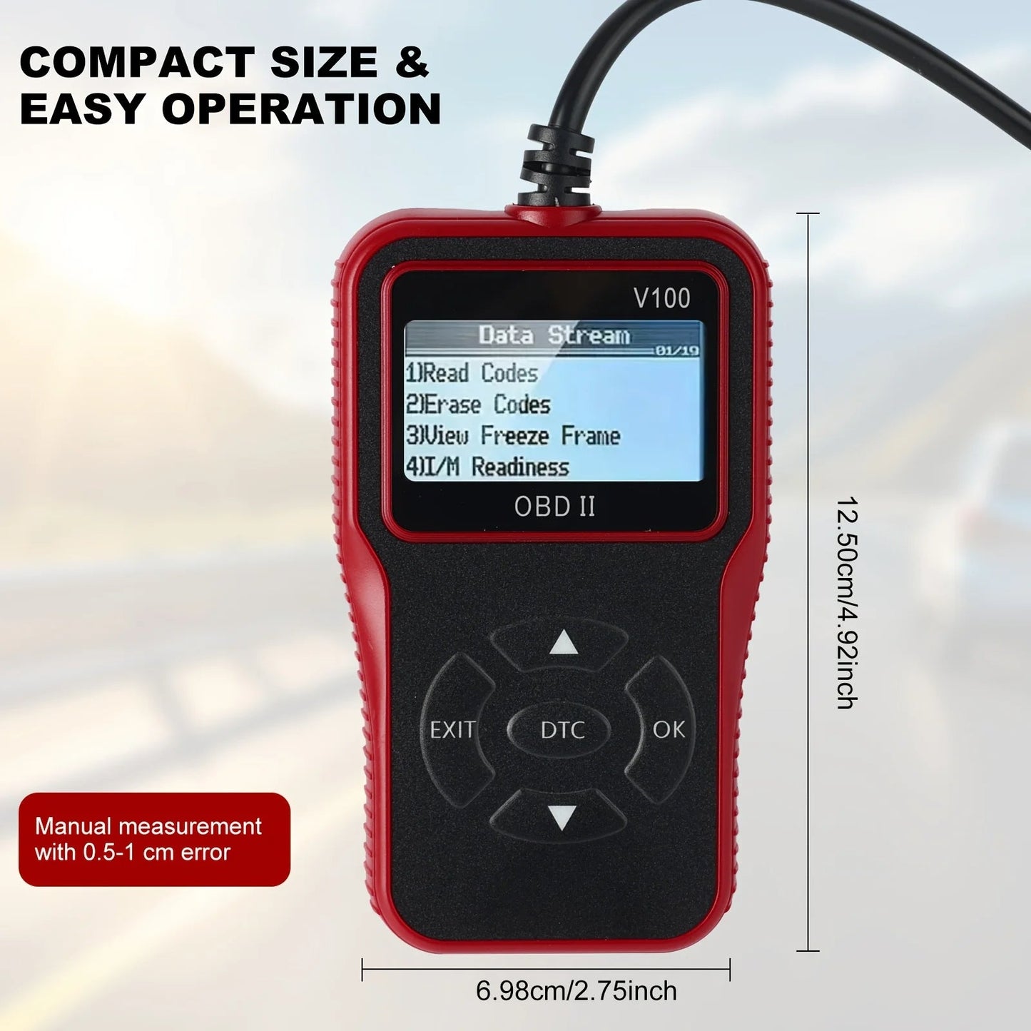 🚗 Automobilový diagnostický skener – čítanie kódov + chyby vymazania + 9 protokolov! ✨