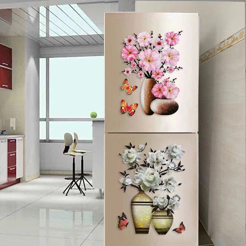 🌼 Cvetlična čarovnija za vaš dom! 🛍️💐KOMPLET 4 CVETNIH NALEPK