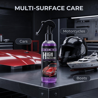 🧼 3v1 sprej za čiščenje in zaščito avtomobilskega laka – sijaj brez truda! 🚘