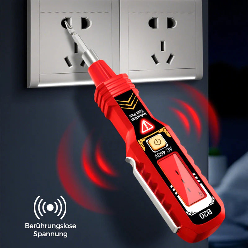 【🔧Majhen in prenosen, enostaven za prenašanje s seboj!】Brezkontaktni tester napetosti z LCD zaslonom