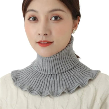 ❄️Pleteni snemljivi grelnik za ovratnik – mehak, raztegljiv in enostaven za nošenje zimski ovratnik