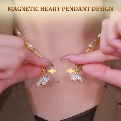 ❤️ Magnetna Ogrlica Srca – Simbol Miłości + Eleganca! 💫