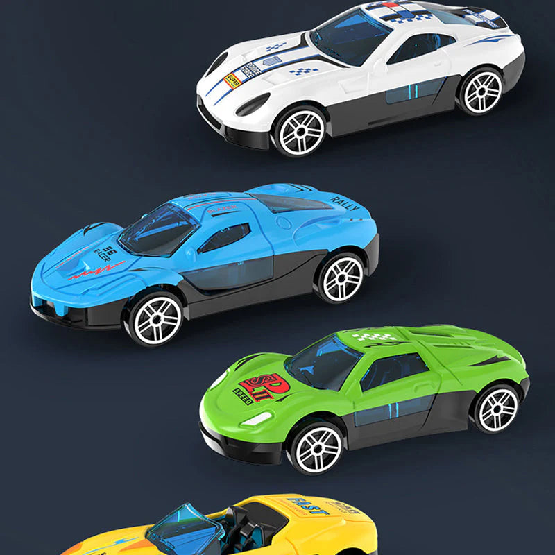 🚗 Otroški komplet dvojnih izstrelkov - brez baterij, s prijaznim tekmovanjem!