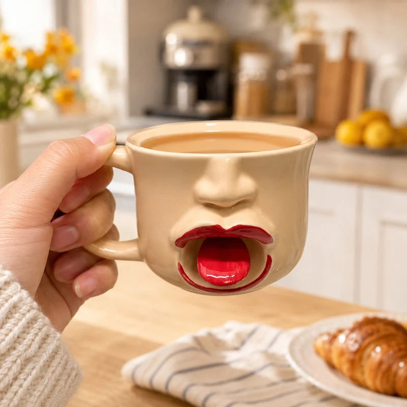 👅 Zabaven keramični lonček z jezičkom – smeh v vsakem požirku! ✨