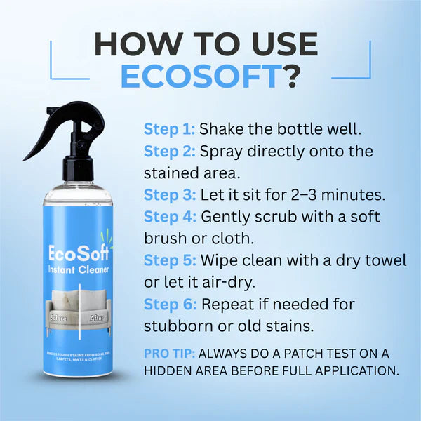 🧽 Ecosoft čistilo za oblazinjenje – Globinska čistoča brez poškodb! ✨