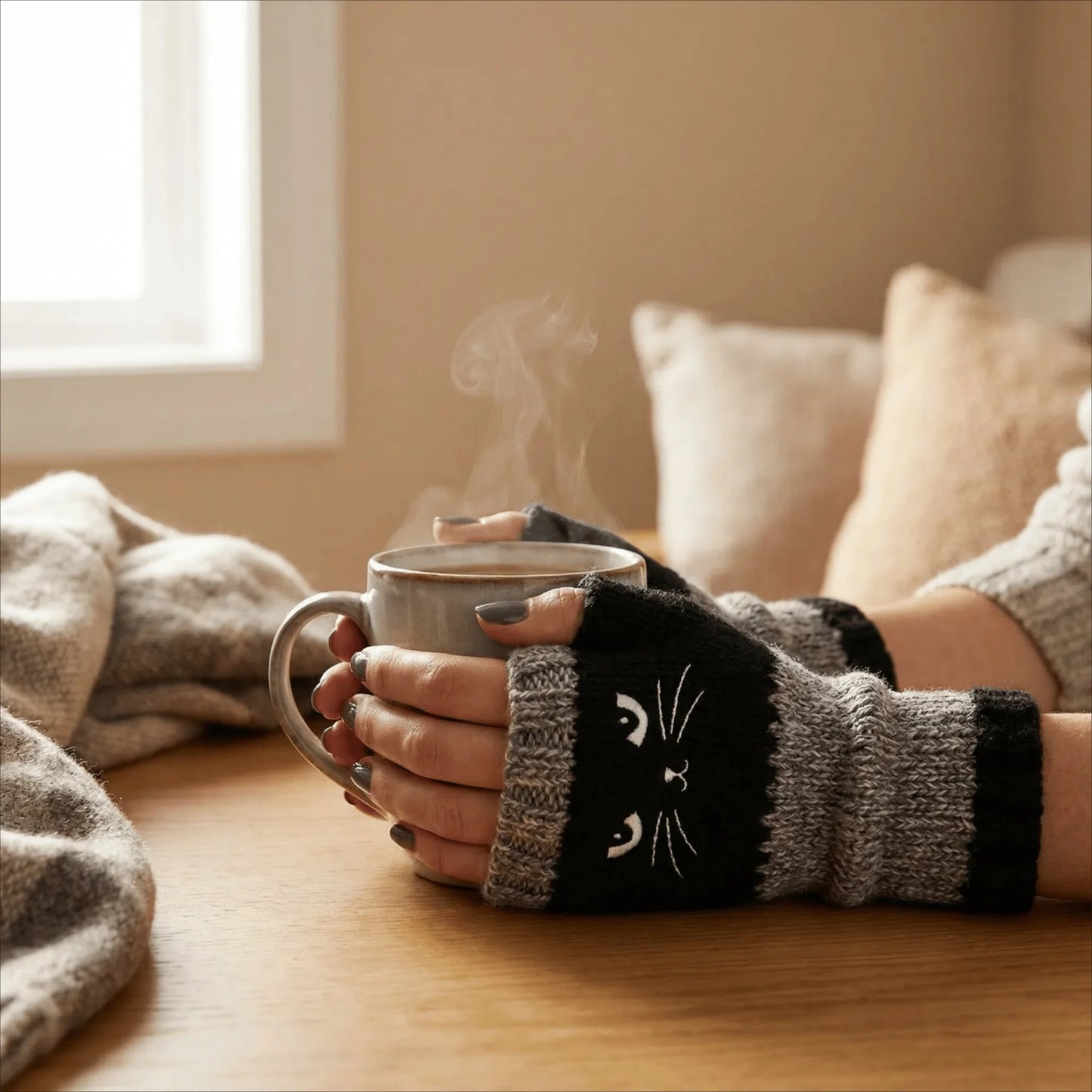 🌟 Rokavice Brez Prstov – Tople, Modne in Praktične! 🧶