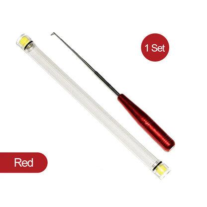 【🔥Drugi kos brezplačen】Odstranjevalec kovinskih ribiških trnkov s prozorno cevjo za shranjevanje