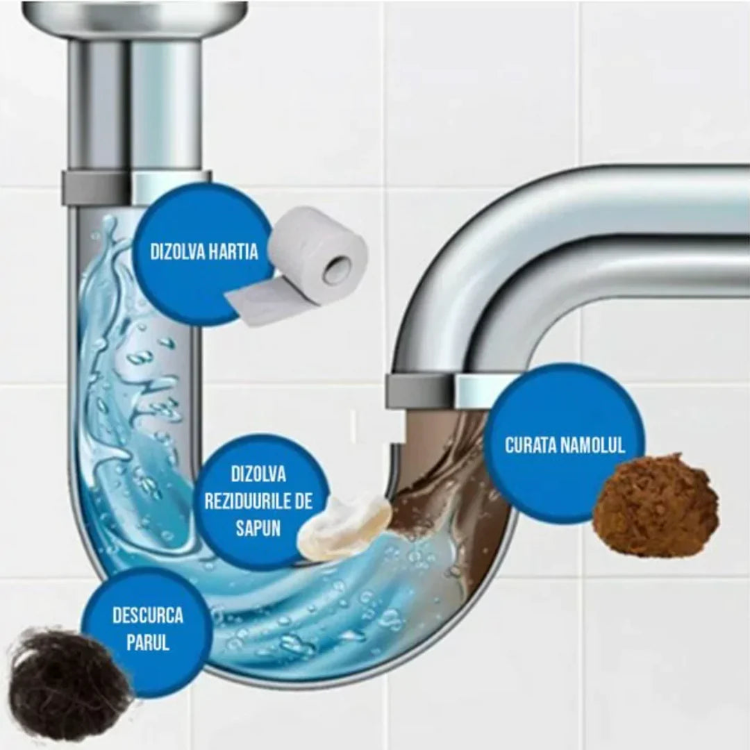 akojšnja rešitev za hitro čiščenje odtočnih cevi🧽 Prosto tekoče cevi v trenutku! 🛍️💦