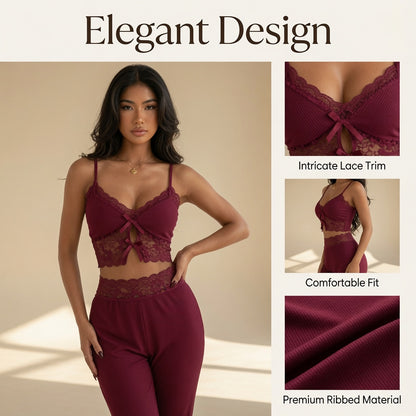 ✨ Dvodelni komplet za doma – udobje z eleganco! 🌸