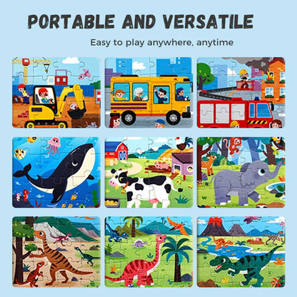 【🧩 Spodbuja kognitivni razvoj in je zabavno!】Magnetne sestavljanke za otroke