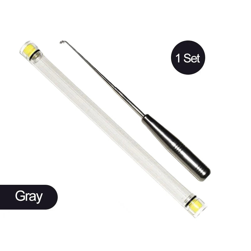 【🔥Drugi kos brezplačen】Odstranjevalec kovinskih ribiških trnkov s prozorno cevjo za shranjevanje