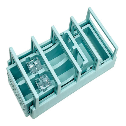 🔥Večfunkcijski podajalnik lepilnega traku - 18-segmentni sistem za hitro rezanje in organizator, ki prihrani prostor