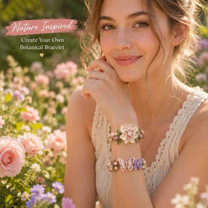 🌸 DIY komplet za zapestnice – ustvari svojo naravno lepoto! 🧶