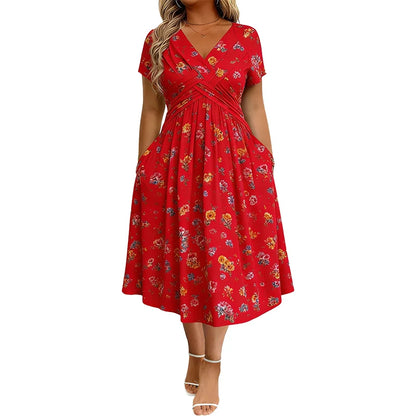 👗 Ženske obleke s cvetličnim potiskom in zavitnim pasom! ✨