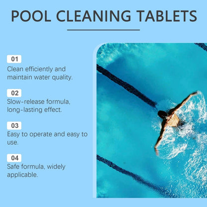 🏊‍♂️ Tablete za čiščenje bazena za kristalno čisto vodo – kapnite, raztopite, potopite se! 🌊✨