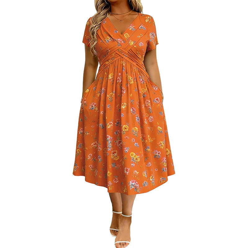 👗 Ženske obleke s cvetličnim potiskom in zavitnim pasom! ✨