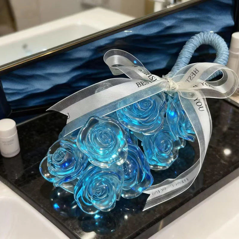 🧼Ročno izdelano kristalno milo vrtnica – darilo za sebe ali najljubše!