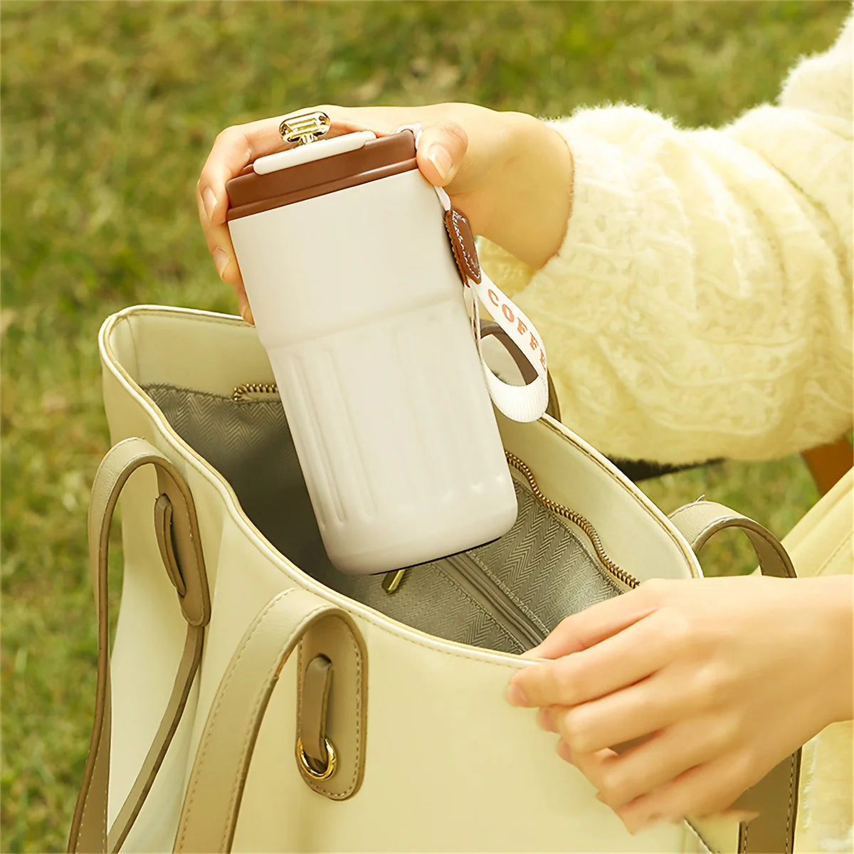 【🌡️ ☕ Uživajte v kavi pri vaši popolni temperaturi z lahkoto!】Vrček za kavo s prikazom temperature