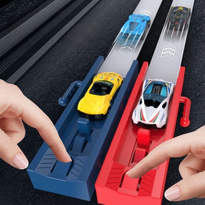 🚗 Otroški komplet dvojnih izstrelkov - brez baterij, s prijaznim tekmovanjem!