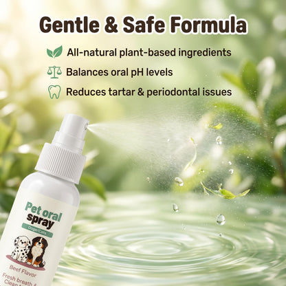 🐱 Kíméletes szájápoló spray kutyáknak és macskáknak – friss lehelet fogmosás nélkül! 🦷