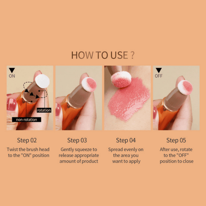 🥰Dvojna čopiča za konturiranje in čopiča za poudarjanje rdečila za lica