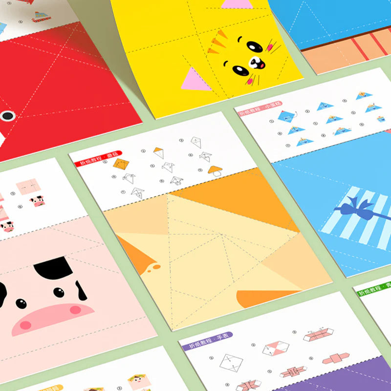 🎨 ORIGAMIJEVA KNJIGA ZA OTROKE - Origami knjiga s 30 projekti – Zabava + razvoj za otroke brez zaslonov!