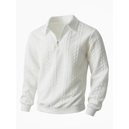 🧥 Moški Pleteni Pulover S Pol Zadrgo – Eleganca In Udobje Za Vsak Priložnost! ✨
