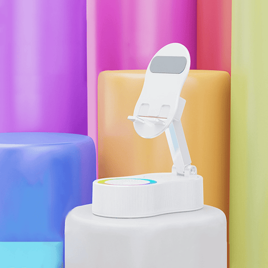 ⚡2025 Nadgrajeno stojalo za mobilni telefon z indukcijskim zvočnikom/prenosno baterijo/atmosfersko lučko