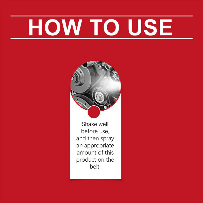 🔇💪Mazivo za jermen in sprej za zmanjšanje hrupa – podaljšajte življenjsko dobo jermena, odpravite škripanje in zaščitite motor